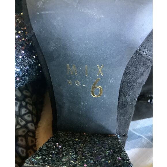 Mix No. 6 Huven Over the Knee Sparkle Heel Boot Size 6 - Picture 3 of 3